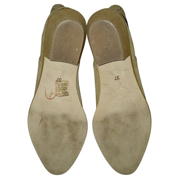 Regard Tan Brown Real Suede Leather Cowboy Western Ankle Boots Women's 37 6.5 - Picture 5 of 5